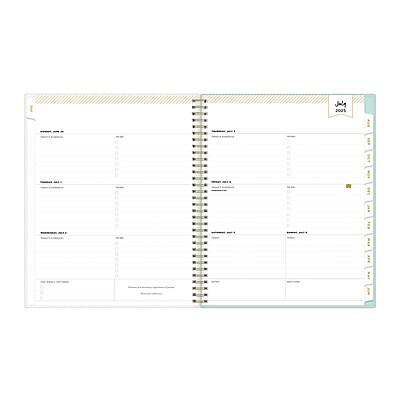 Alt View 1. Day Designer for Blue Sky - 2025-2026 Day Designer for Blue Sky Secret Garden 8.5" x 11" Academic Year Weekly & Monthly Planner, Plastic Cover - Multicolor.