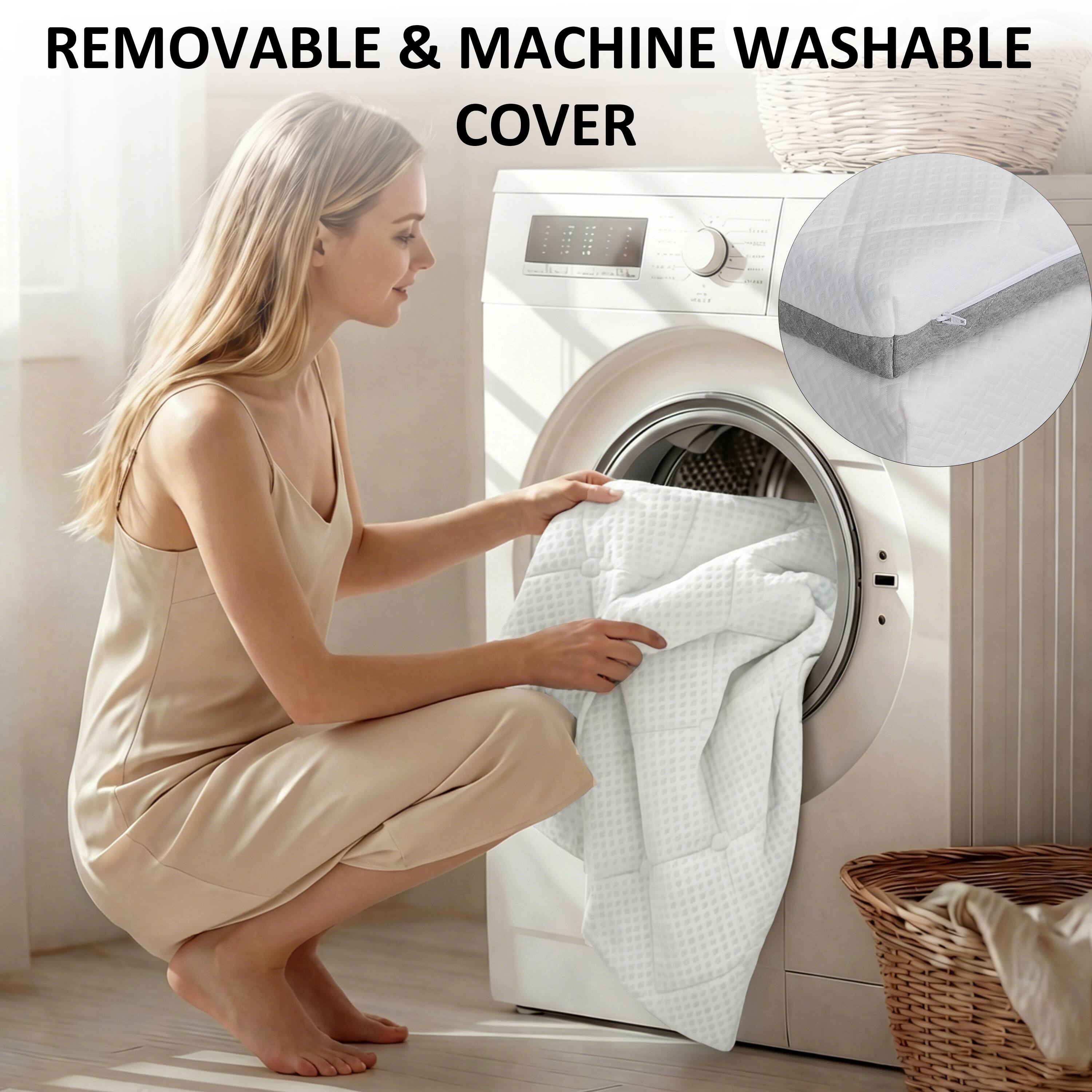 REMOVABLE & MACHINE WASHABLE COVER