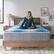 Left. Sealy - Essentials 2 Inch Mattress Topper, Twin - Blue.