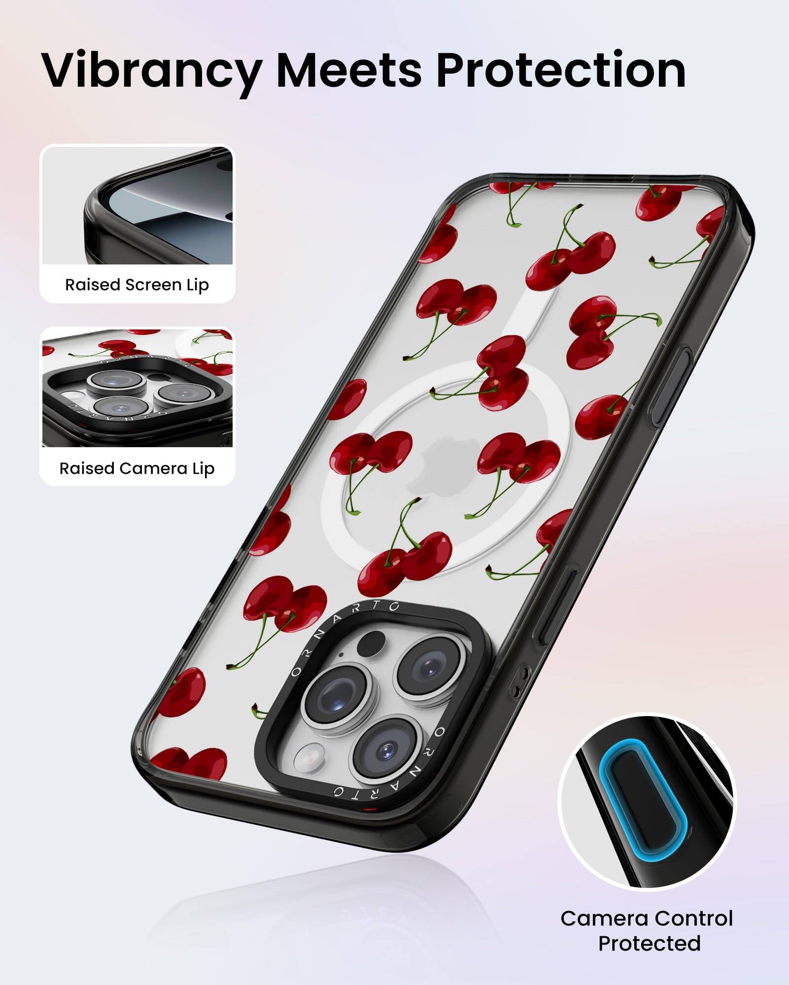 Vibrancy Meets Protection

Raised Screen Lip

Raised Camera Lip

Camera Control Protected