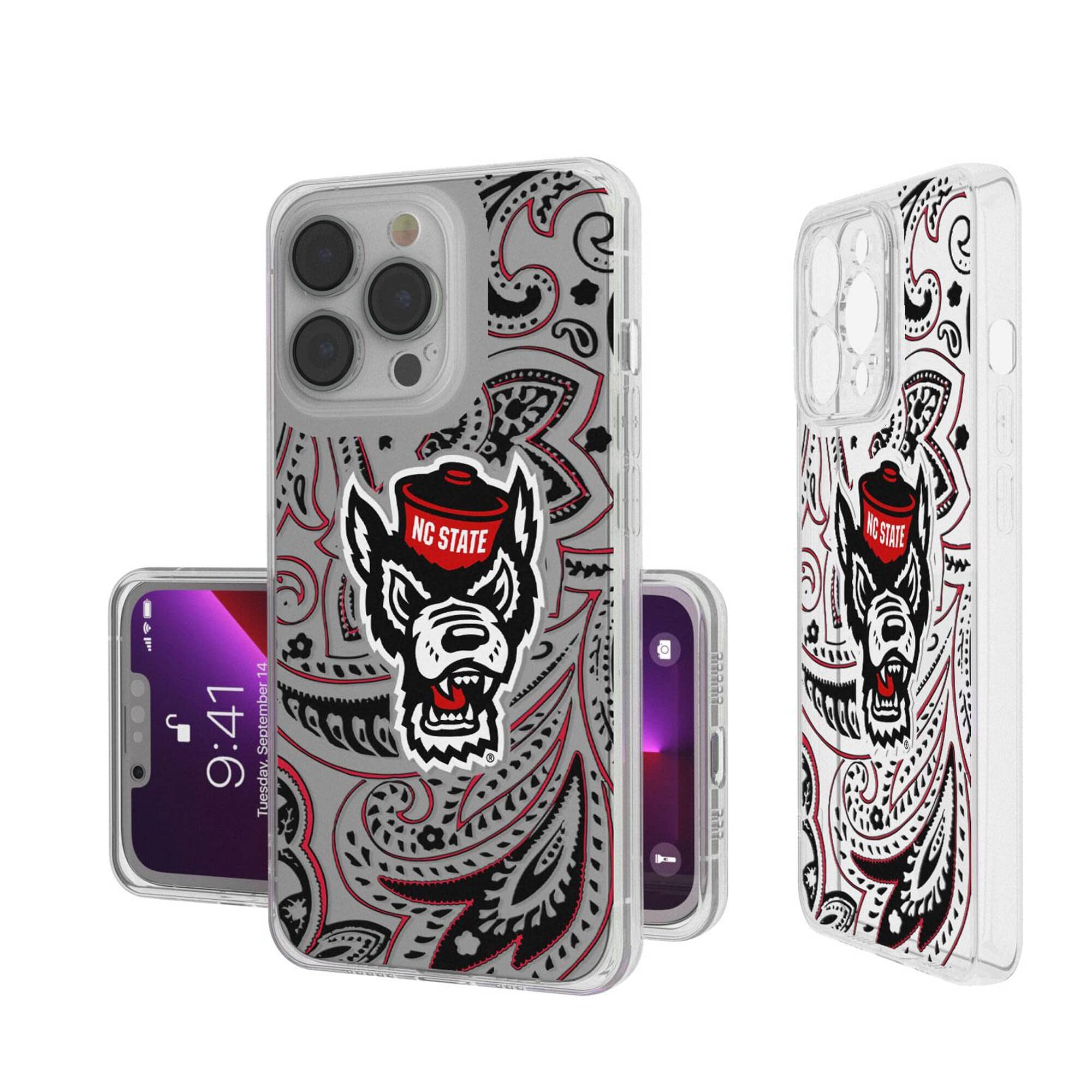 Keyscaper - NCAA - NC State Wolfpack iPhone Clear Case - 14 - Multicolor price history on PriceWatchPro