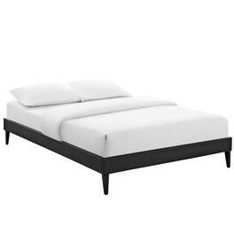 Modway - Sharon Vinyl Full Bed Frame with Squared Tapered Legs - Black