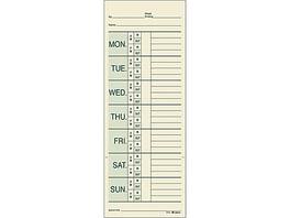Adams - Time Cards for Pyramid 1000 Time Clock, 200/Pack - Beige