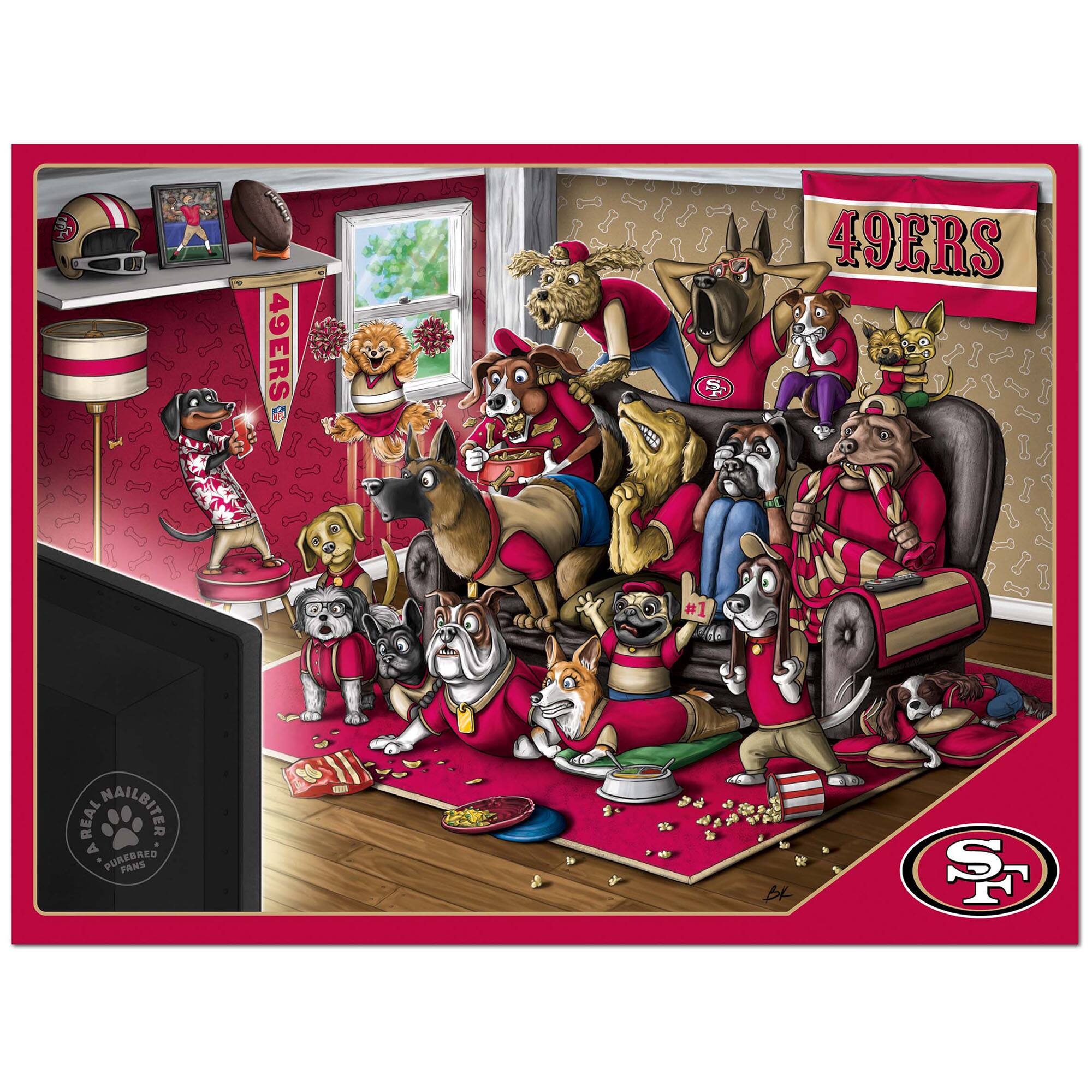 49ERS  
#1  
REAL NAILBITER  
PUREBRED FANS