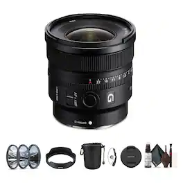 Bundle - Sony - FE 16mm f/1.8 G Lens (Sony E) | Fast, Compact & Weather-Sealed + More - Black