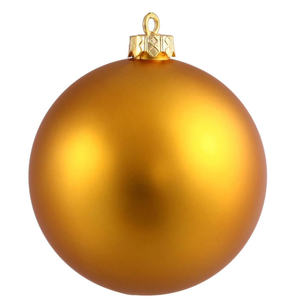Front. Vickerman - 3" Antique Gold Matte Ball 32 Box - Antique Gold.