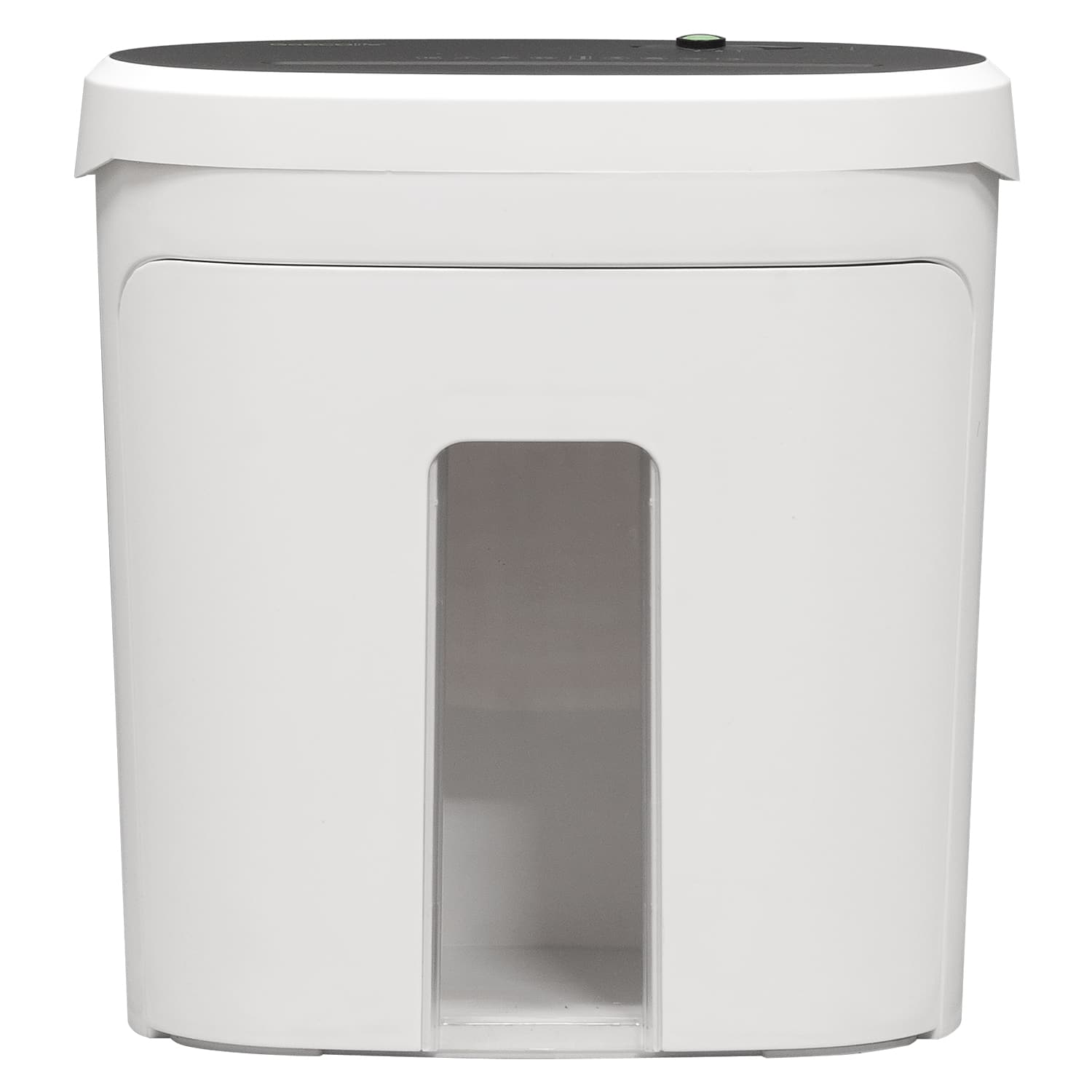 Front. GoECOlife - 10-Sheet Microcut Shredder - White.