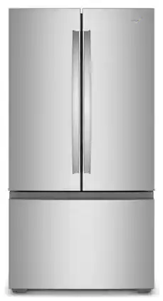 Whirlpool - 36 in. Wide 24 cu. ft. 3-Door French Door Counter Depth Refrigerator - Fingerprint-Resistant Stainless Finish