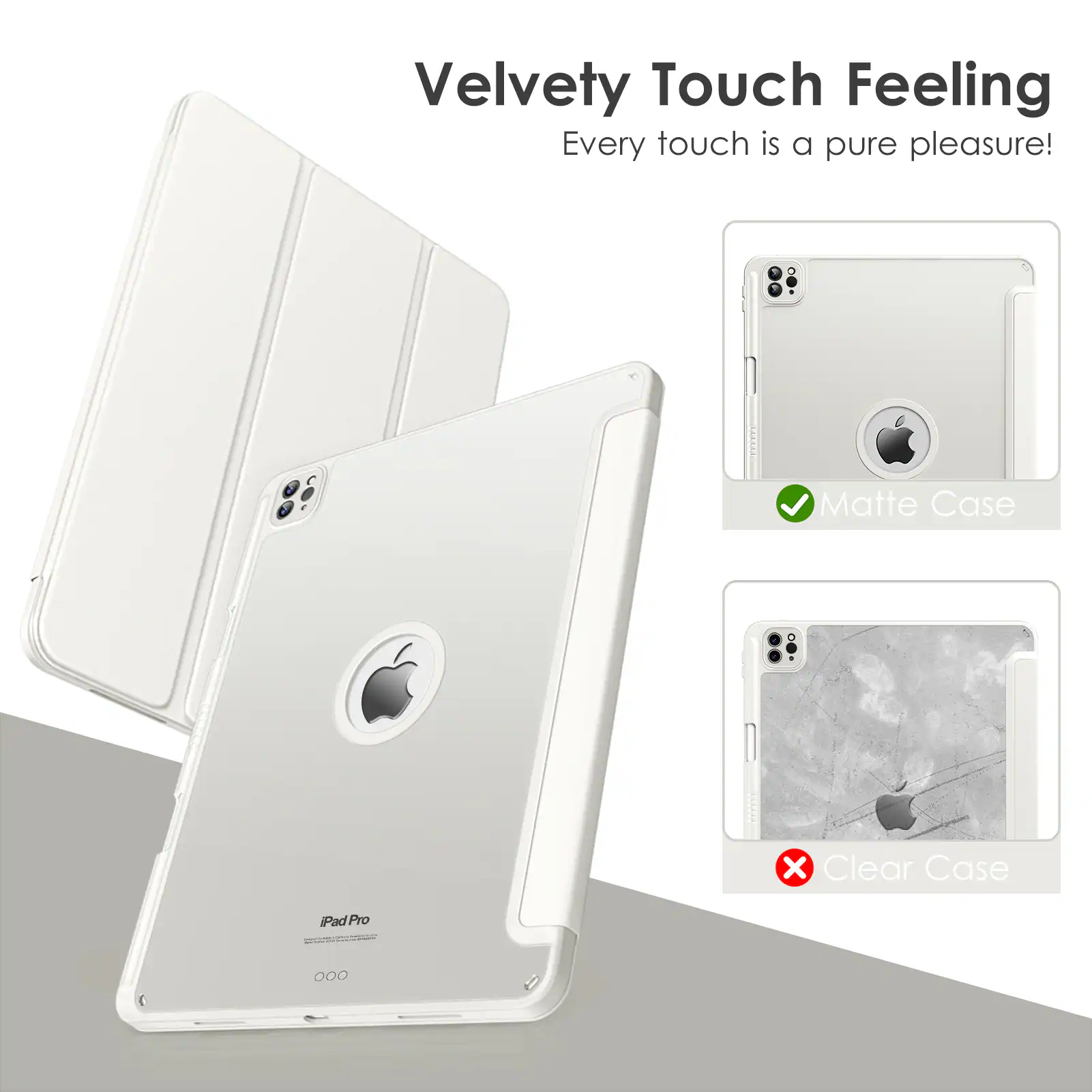 Velvety Touch Feeling  
Every touch is a pure pleasure!  

Matte Case  
Clear Case