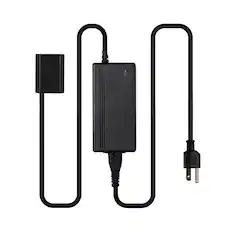Front. IndiPRO - IndiPRO 8' A/C Power Supply with NP-FZ100 Dummy Battery for Sony a9, a7 III, a7R III Camera.