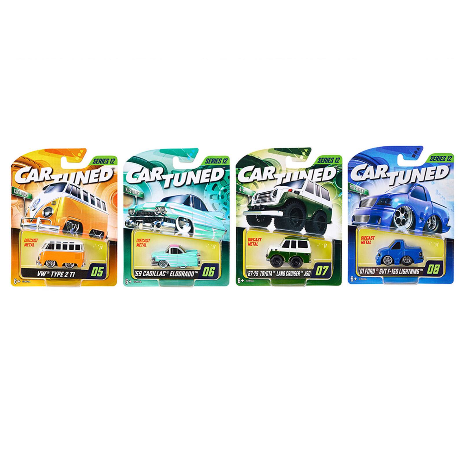 12 SERIES 12 SERIES 12 SERIES 12 SERIES CAR TUNED CAR TUNED CAR TUNED CUSTORS FRANDAIX PRO-STREET

DIECAST METAL
DIECAST METAL
DIECAST METAL
DIECAST METAL

VW TYPE2TI
05
59 CADILLAC ELDORADO 06
67-79 TOYOTA LAND CRUISER JSO 07
01 FORD SVT F-150 LIGHTNING 08