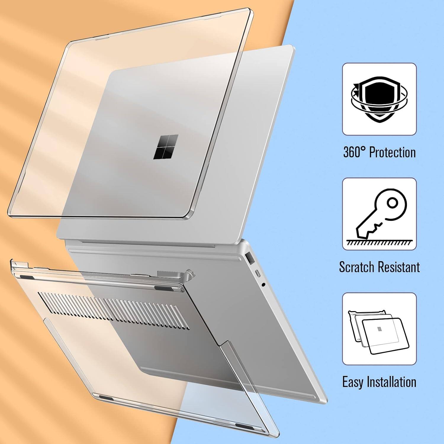 360° Protection  
Scratch Resistant  
Easy Installation
