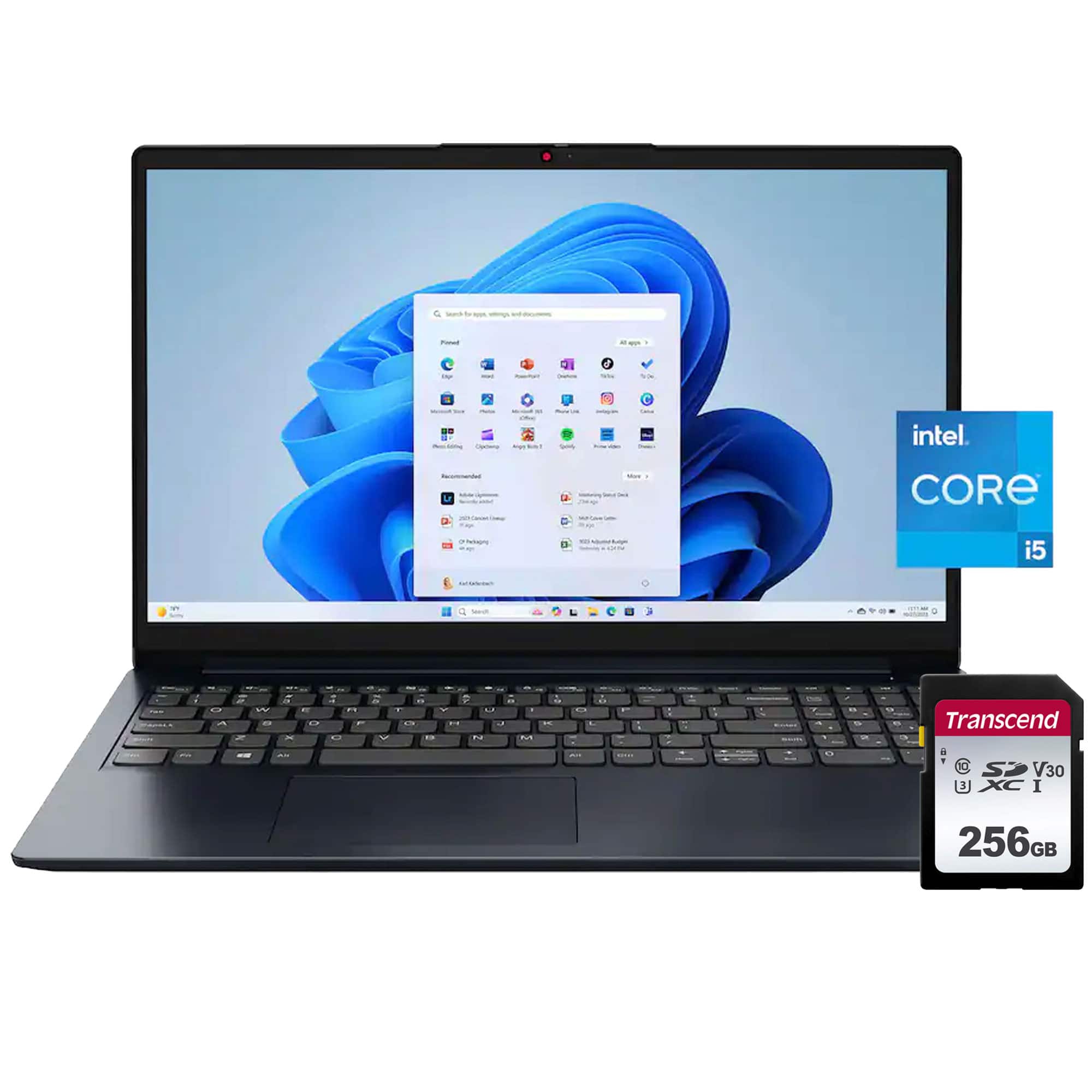 Lenovo - Ideapad 1i 15.6" Touchscreen Laptop - 16GB Memory, 512GB SSD + 256GB Card - Blue