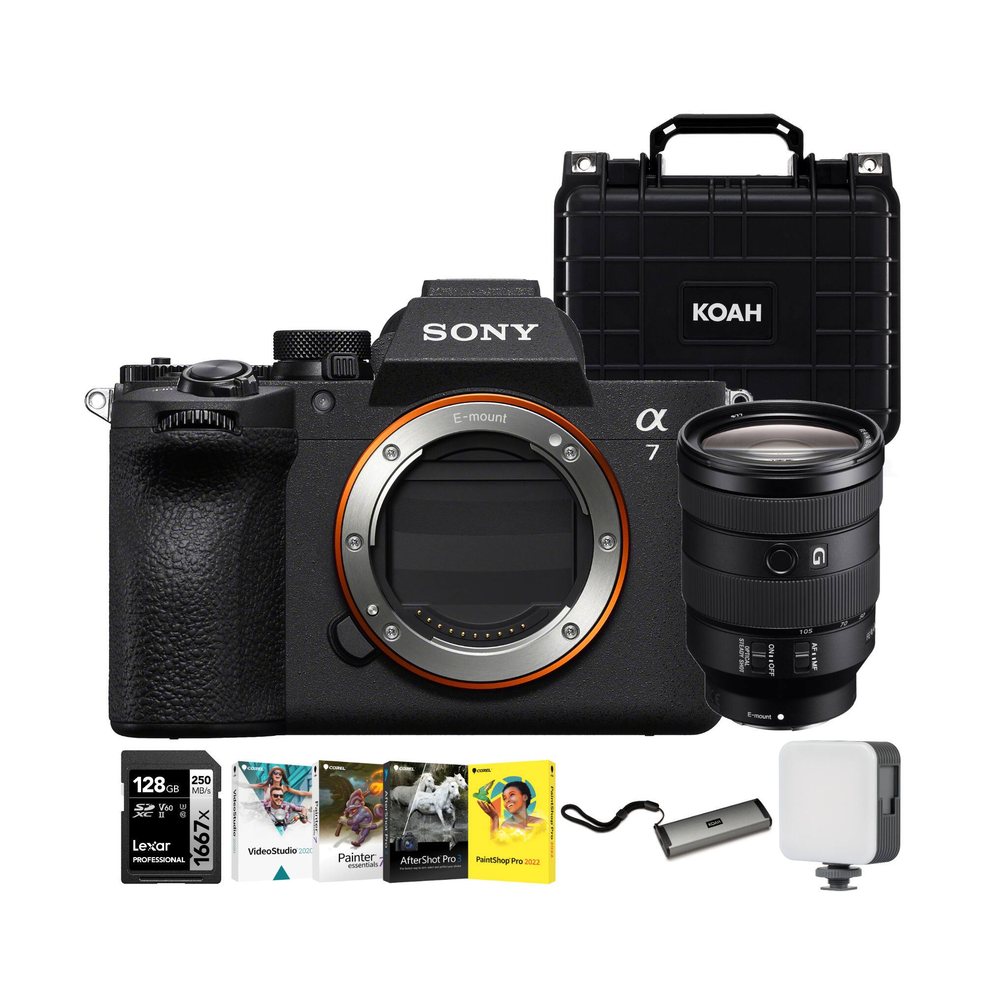 SONY

E-mount
α 7

STEADY *NO LOVER :OFF E-mount

105 AM S.A/S

2
250 128GS GB MB's so You U XC 3 $ PROFESSIONAL Lexar 1667x

VideoStudio 2020

KOMEL Painter essentials
CONEL AfterShot Pro 3
- PaintShop Pro 2022
