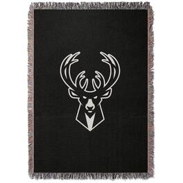 Chad & Jake - Milwaukee Bucks Woven Blanket - Black