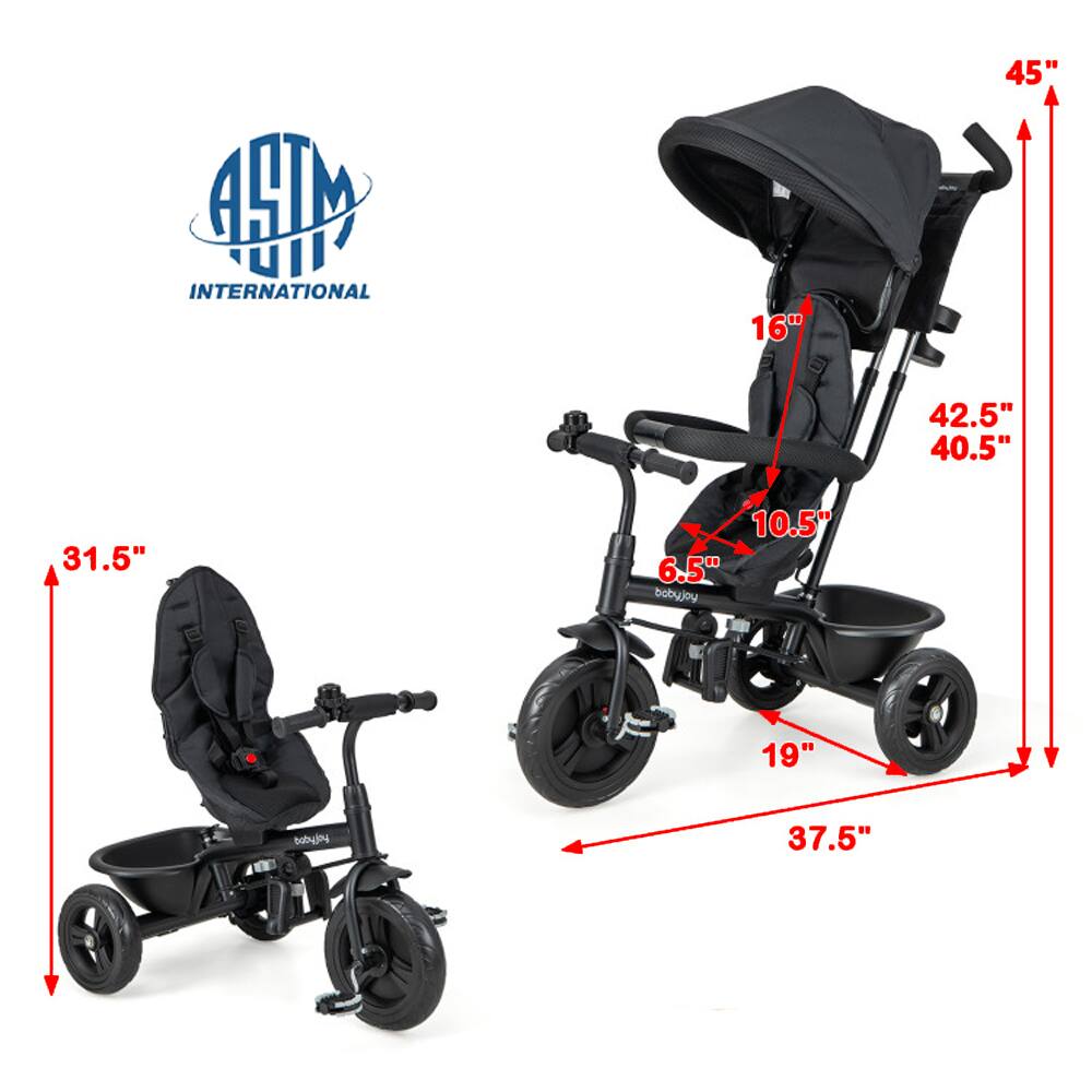 Sure, here is the corrected and grouped text from the image:

- ASTM INTERNATIONAL
- 16"
- 45"
- 42.5"
- 40.5"
- 31.5"
- 10.5"
- 6.5"
- bobyjoy
- 19"
- 37.5"