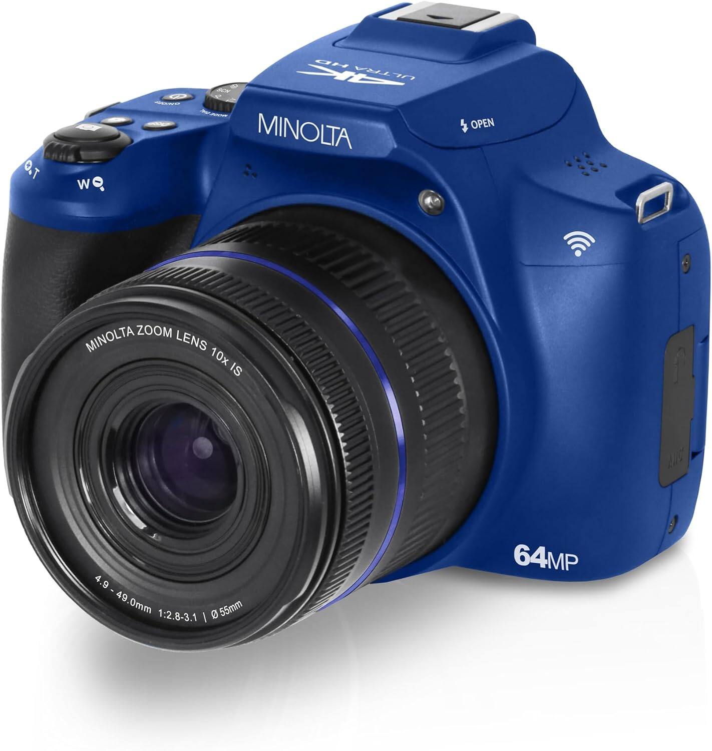 MINOLTA  
MINOLTA ZOOM LENS 10x IS  
4.9 - 49.0mm 1:2.8-3.1  
64MP