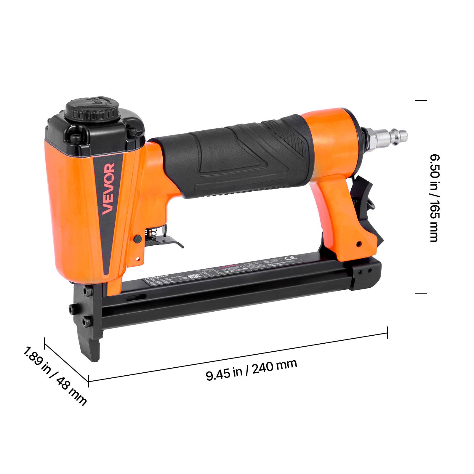 VEVOR

6.50 in / 165 mm

1.89 in / 48 mm

9.45 in / 240 mm