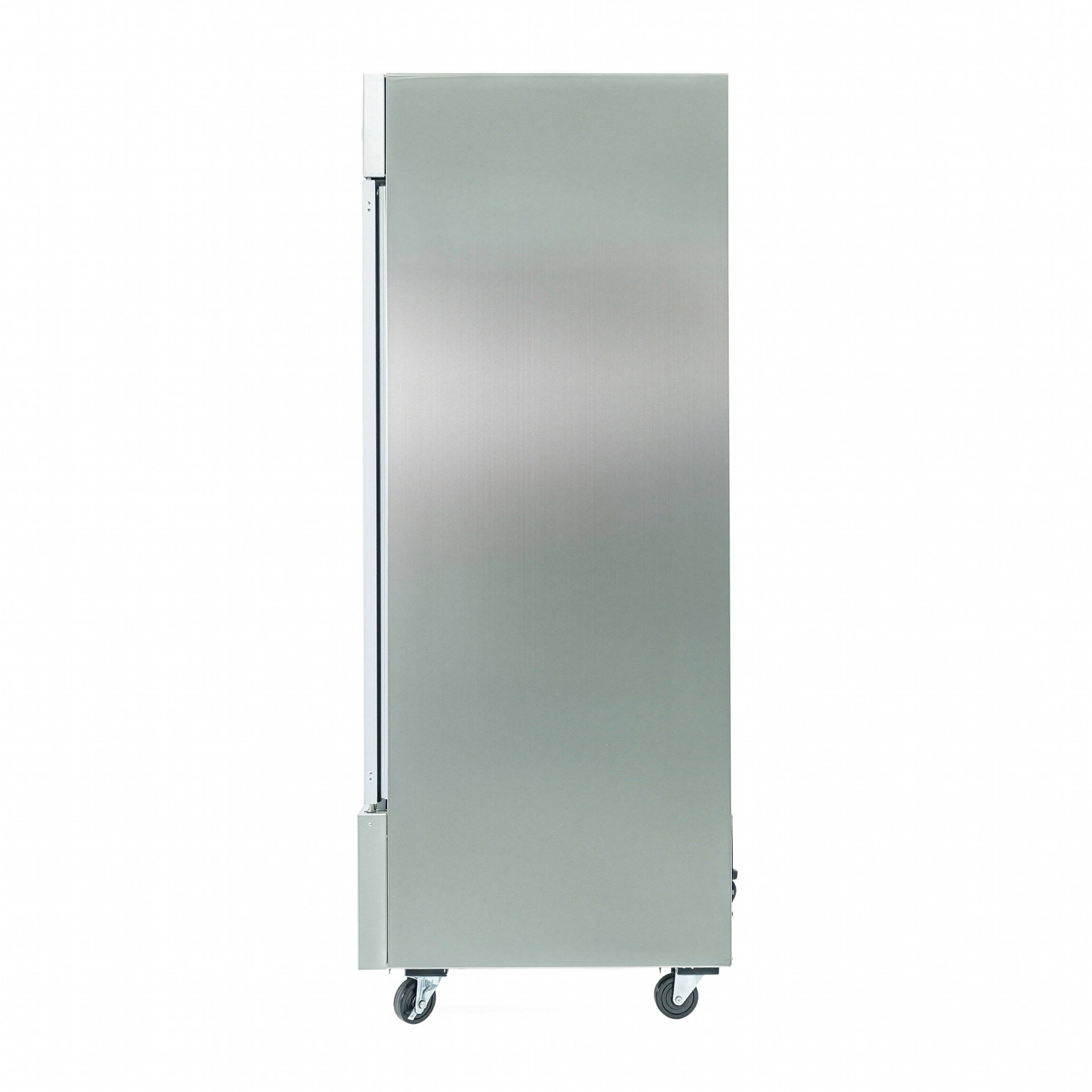 Alt View 4. Magic Chef - E-Series 54 in. 48 cu. ft. Frost Free Defrost 2 Door Upright Freezer in Stainless Steel - Stainless Steel.