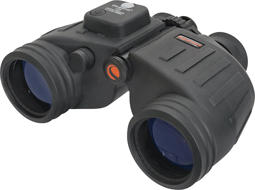 Angle View: Celestron - Oceana 7 x 50 Marine Binoculars with Illuminated Compass - Black