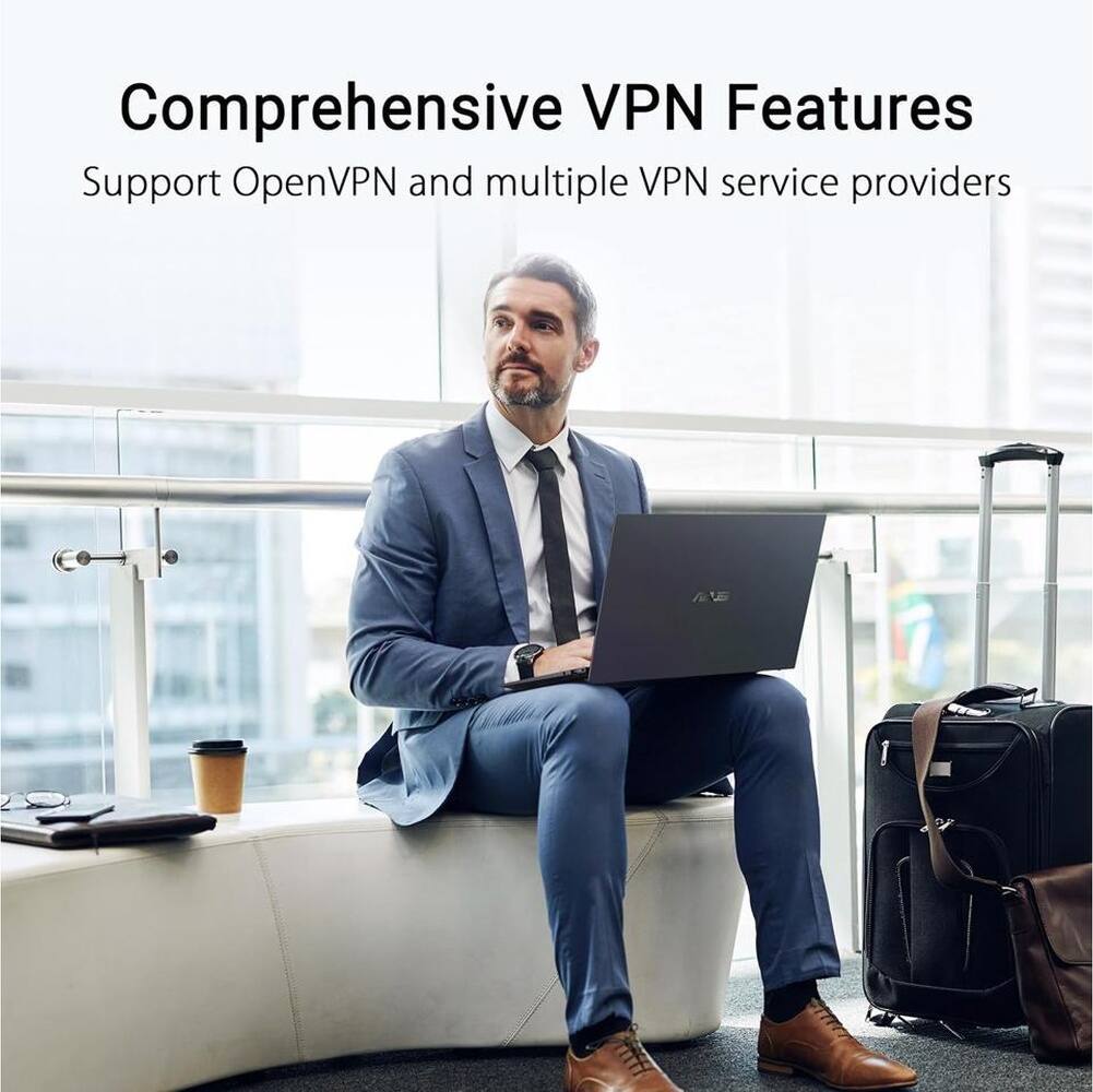 Comprehensive VPN Features  
Support OpenVPN and multiple VPN service providers