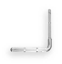 Gibraltar Hardware - Small L-Rod Mounting Arm, 12mm Lower Arm with 9.5mm Upper Rod and 3.5" Knurled Mounting Area