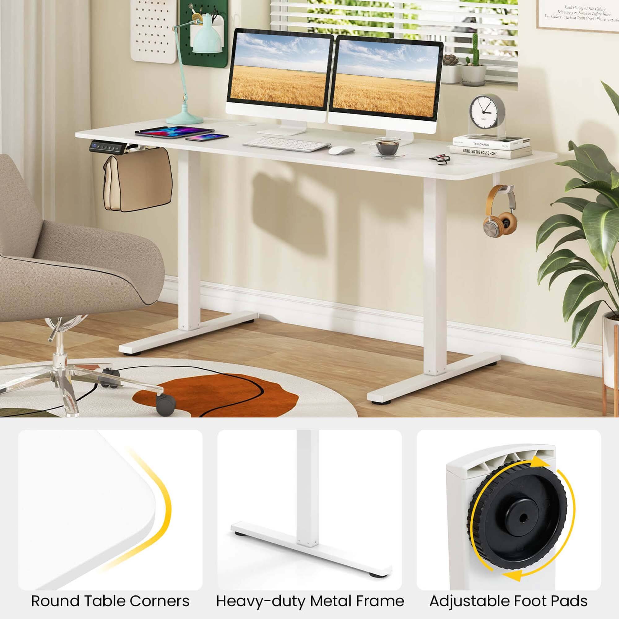 Ua Carten Faialo ANN G Round Table Corners Heavy-duty Metal Frame Adjustable Foot Pads