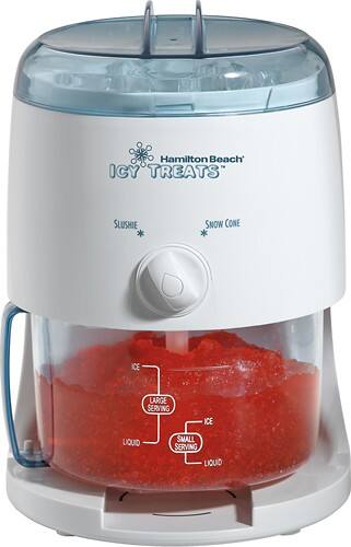 Front Standard. Hamilton Beach - Icy Treats Maker - White.
