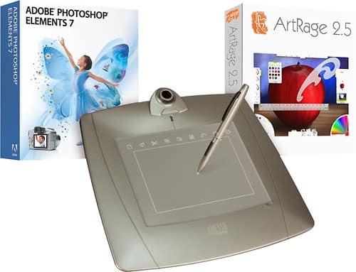Angle Standard. Adesso - CyberTablet 5.5" x 4" Graphics Tablet.
