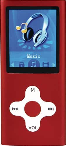 Front Standard. Mach Speed - Eclipse 4GB Media Player - Red.