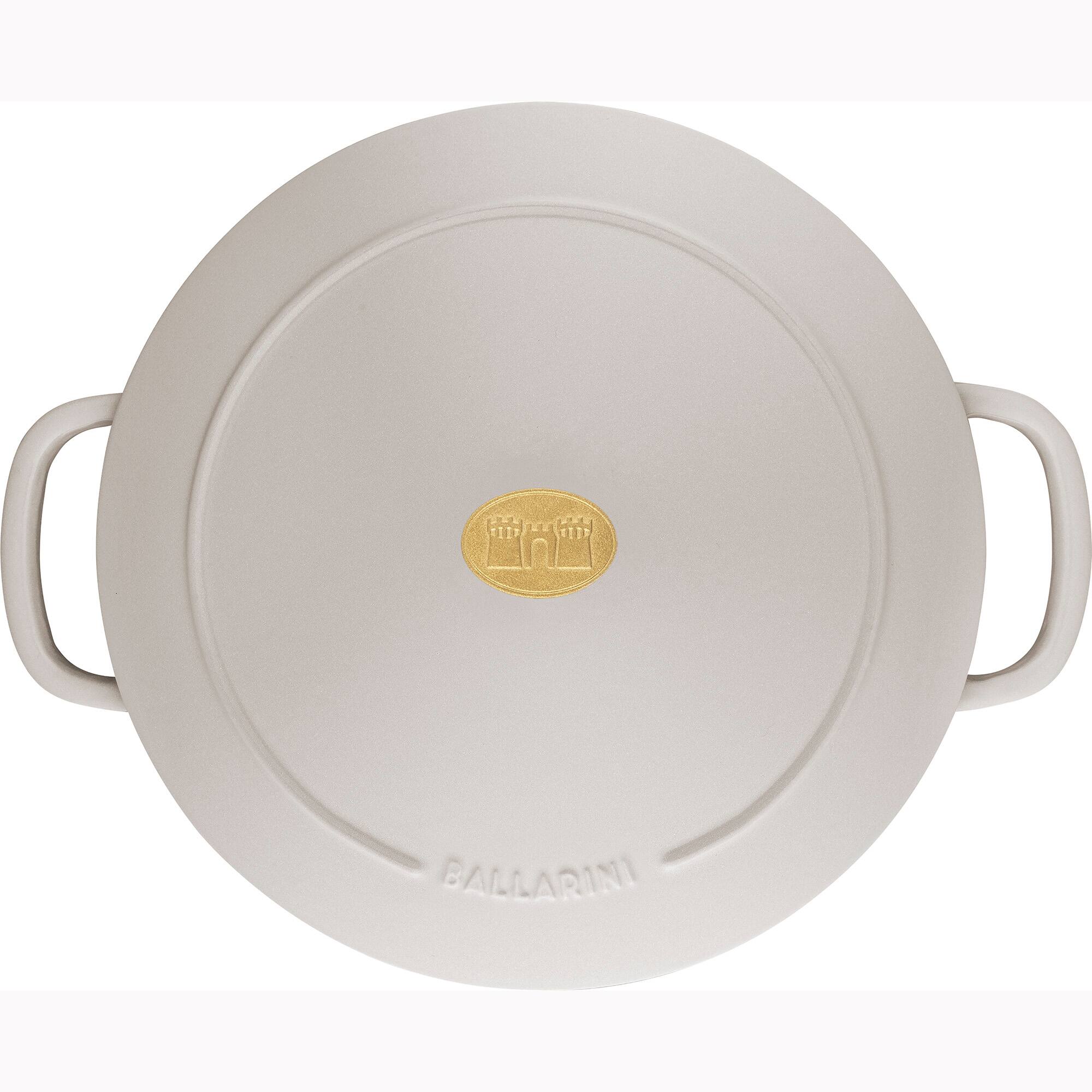 Alt View 7. Ballarini - Ballarini Bellamonte Cast Iron 7.5-qt Round Dutch Oven - Crema White - White.