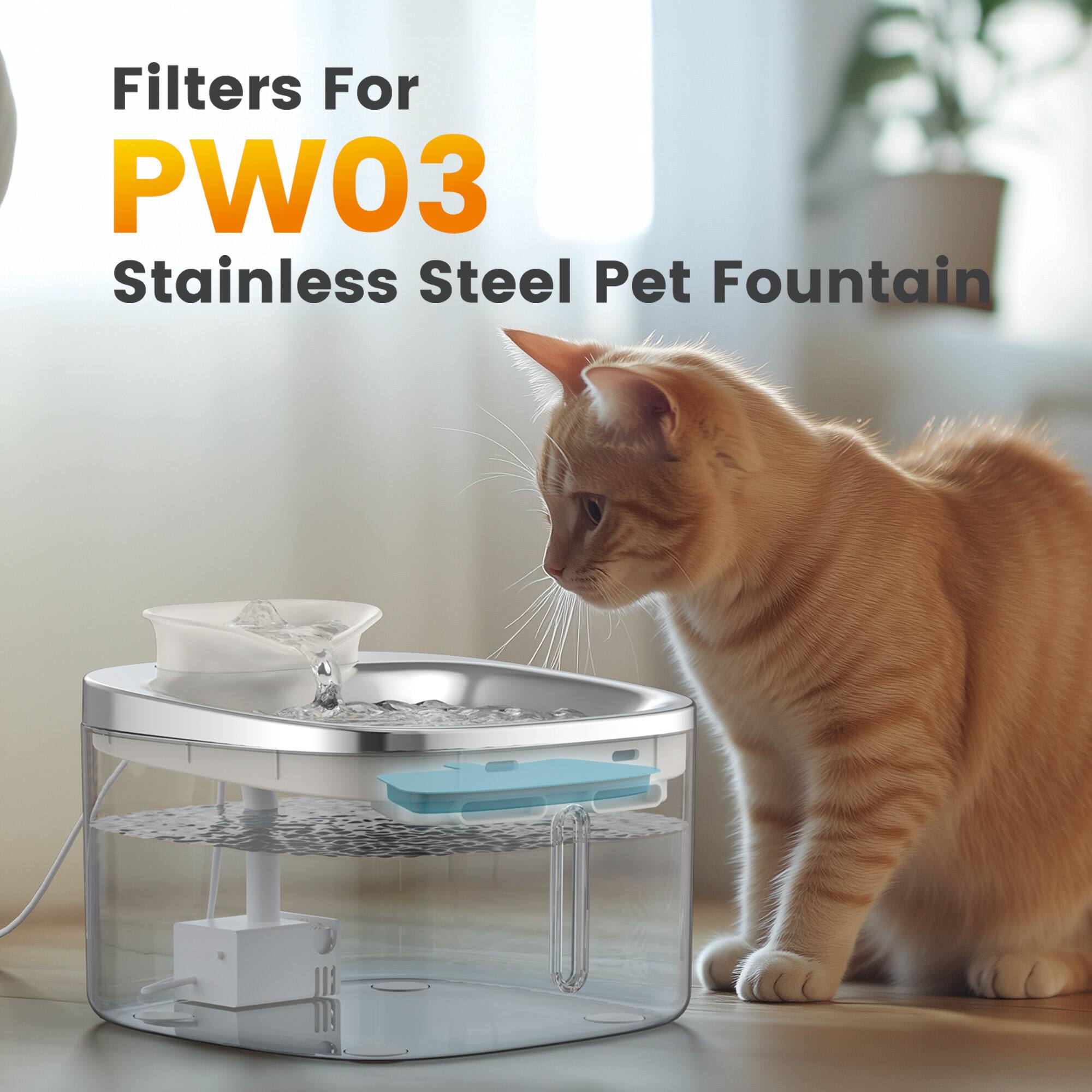 Filters For PW03 Stainless Steel Pet Fountain