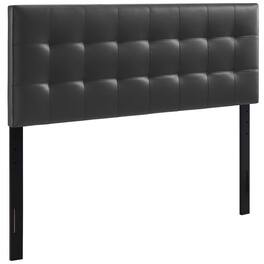 Lily Upholstered Vinyl Full Headboard by Modway - Black