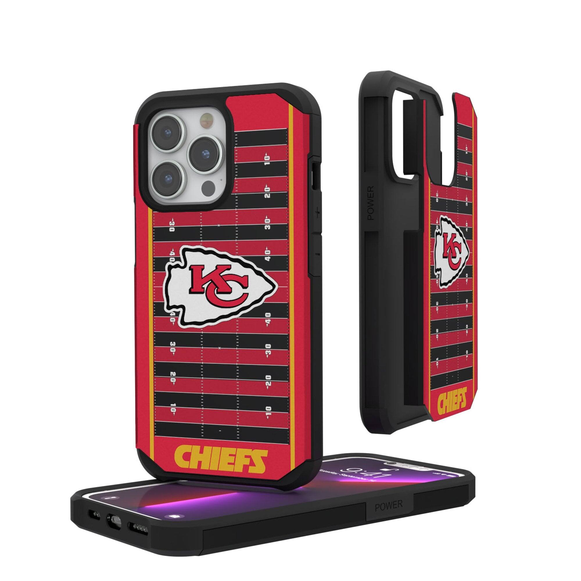 Keyscaper - NFL - Kansas City Chiefs iPhone Rugged Field Design Case - 15 - Multicolor