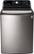 Front. LG - 5.7 Cu. Ft. 14-Cycle High-Efficiency Top-Loading Washer with Steam - Graphite Steel.