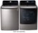 Alt View Zoom 16. LG - 5.7 Cu. Ft. 14-Cycle High-Efficiency Top-Loading Washer with Steam - Graphite Steel.