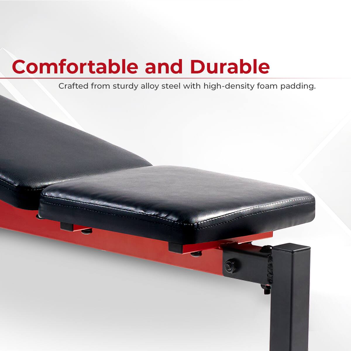 Comfortable and Durable
Crafted from sturdy alloy steel with high-density foam padding.