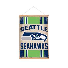 Evergreen Enterprises - Seattle Seahawks 24" x 36" Antique Style Canvas Wall Art Tapestry with Wood Frame - Multicolor