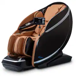 Alfine - A688 Heaven Duet Massage Chair 4Dx3D Dual-Mechanism Zero Gravity Full Body Relaxation - Brown