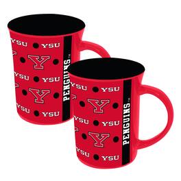 The Memory Company - Youngstown State Penguins Two-Pack 15oz. Line Up Ceramic Mugs - Multicolor