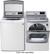 Alt View 14. LG - 5.7 Cu. Ft. High-Efficiency Top-Load Washer with Steam and TurboWash Technology - White.