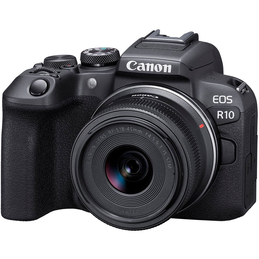 Bundle Canon EOS R10 Mirrorless Camera with 18 45mm Lens + 32GB