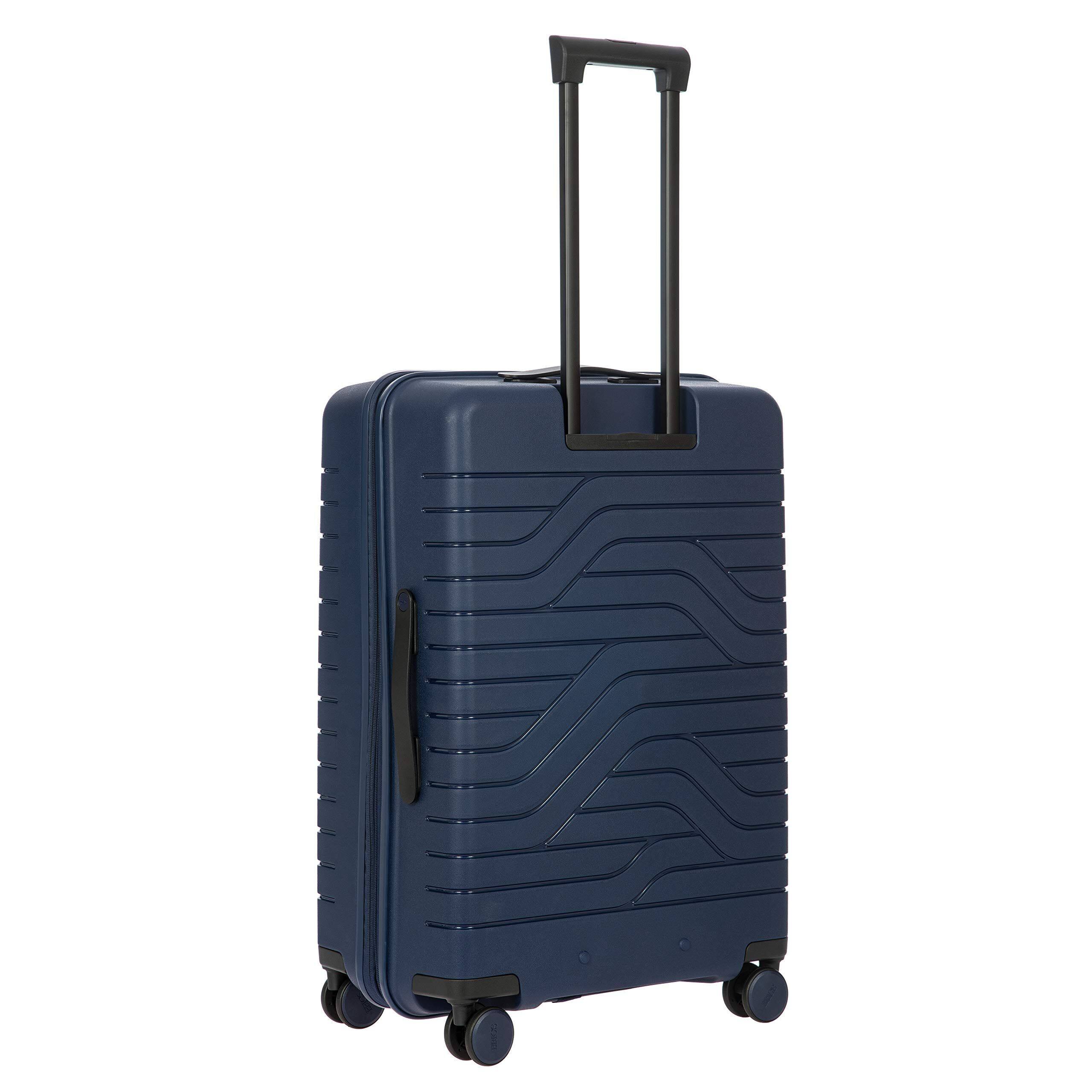 Left. Bric's - Ulisse 28" Expandable Spinner, Ocean Blue - Ocean Blue.