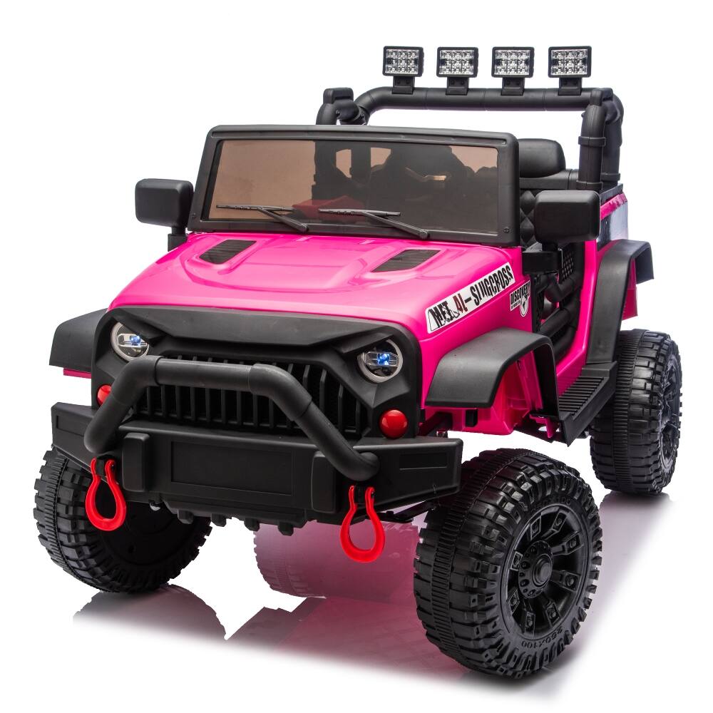 Alt View 4. Ropilly - Ropilly 24v kids ride on car 400w motor electric car Rose Pink.