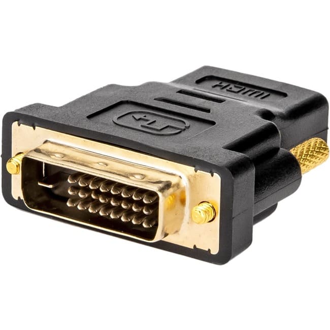 Rocstor - Premium HDMI to DVI-D Video Cable Adapter - F/M - 1 x HDMI Female Digital Audio/Video - 1 x DVI-D Male Digital - Black