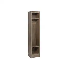 Prepac - Narrow Entryway Organizer, Drifted Set of 4 - Gray