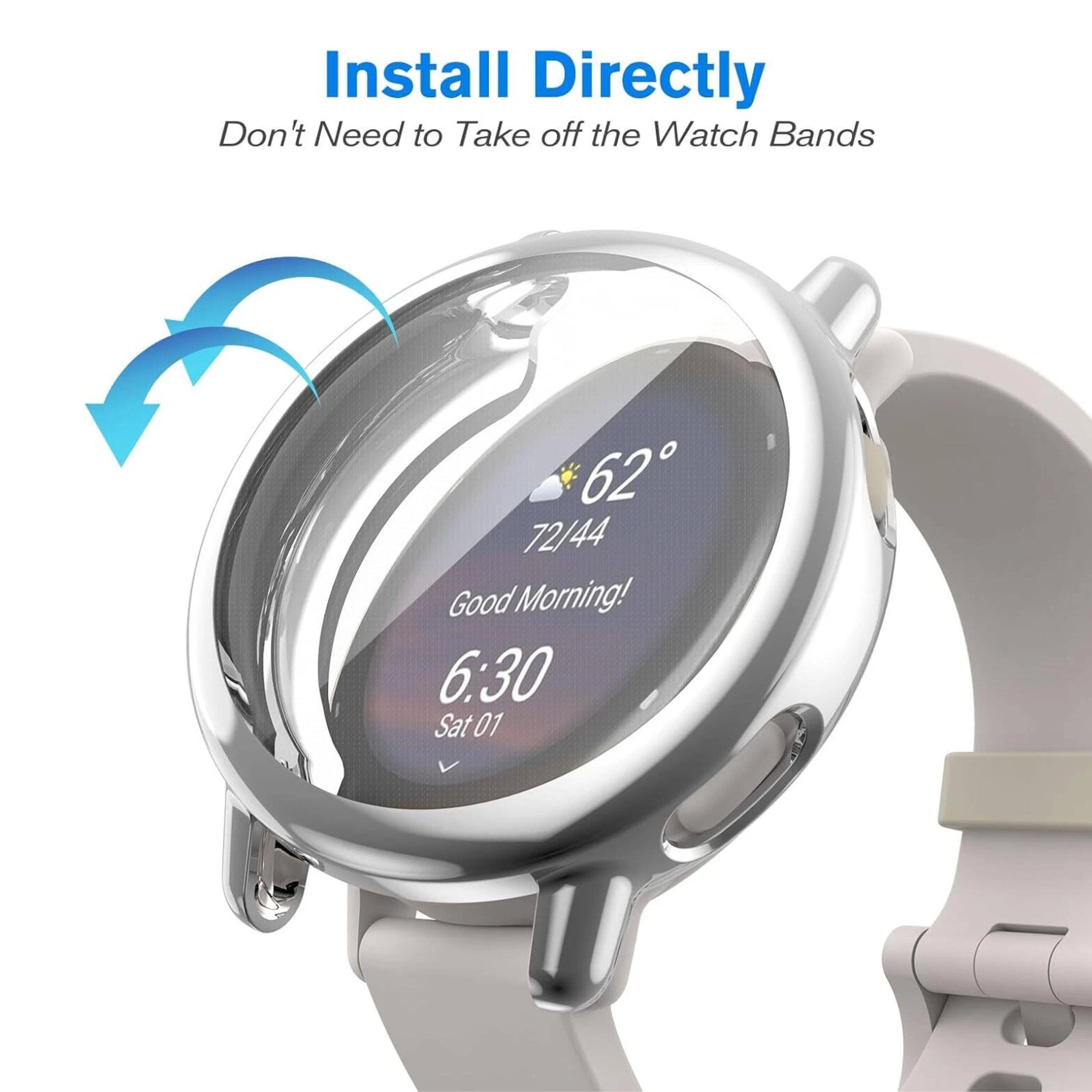 Install Directly  
Don't Need to Take off the Watch Bands  

62°  
72/44  

Good Morning!  
6:30  
Sat 01
