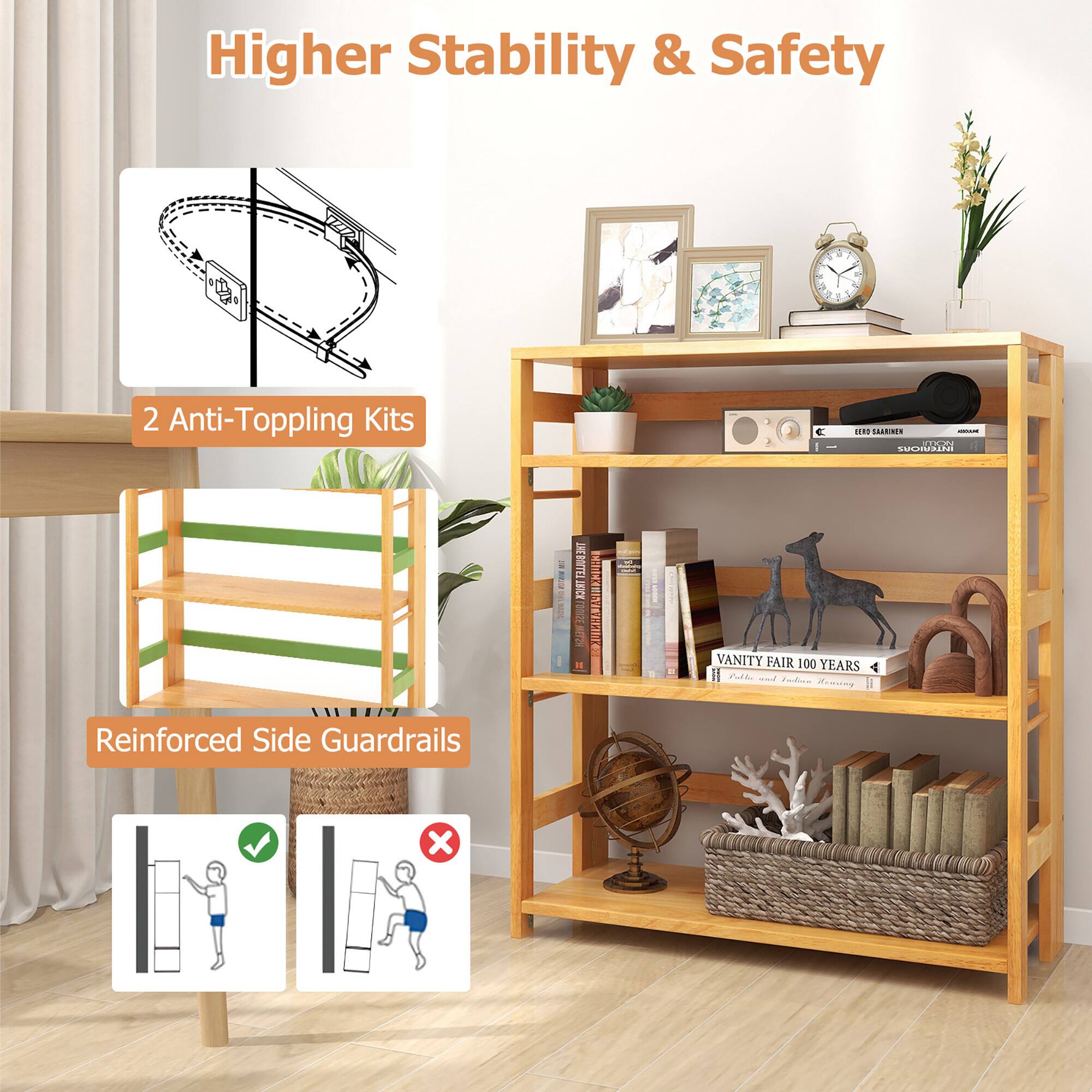 Higher Stability & Safety

- 2 Anti-Topping Kits
- Reinforced Side Guardrails