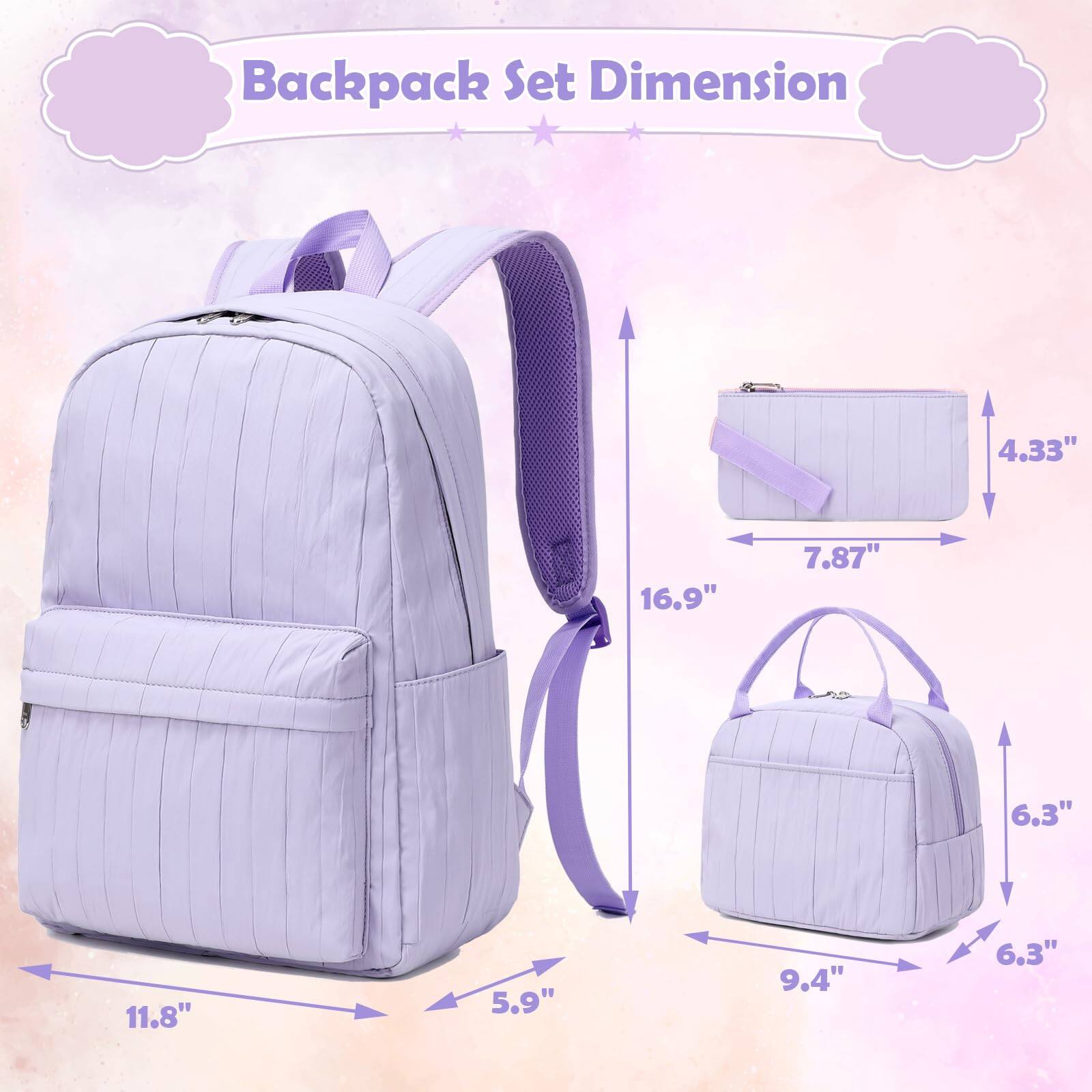 Pacoar Cade Backpack With Lunch Box Pencil Case For Elementary 3 In 1 ...
