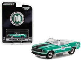 Greenlight - 1970 Ford Mustang Mach 1 428 Cobra Jet Convertible "Michigan Int’l Speedway Official Pace Car" Hobby Exclusive 1/64 - Green